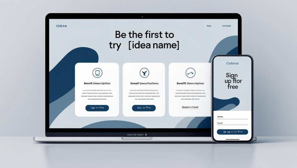 Usa landing pages para crear una encuesta y validar tu idea