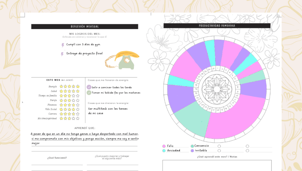En la agenda anual planifesting tienes una sección especial para recordar tus logros